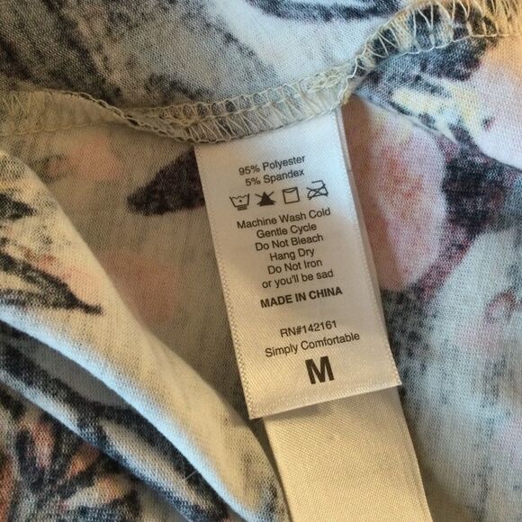 SALE. BUY 2/$30. NWOT. LuLaRoe Women’s M Tunic Blouse Floral Print - Picture 6 of 6